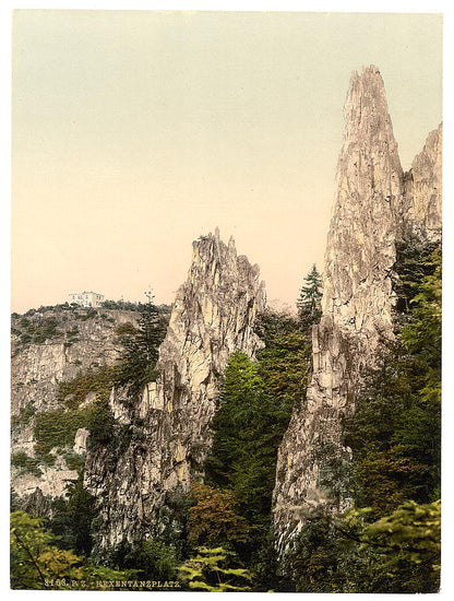 A picture of Hexentanzplatz from the Hirschgrund. Bodenthal, Hartz, Germany