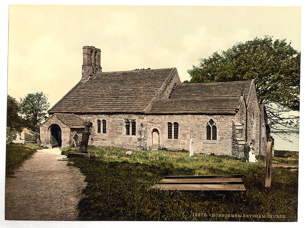 A picture of Heysham Church, Morecambe, England