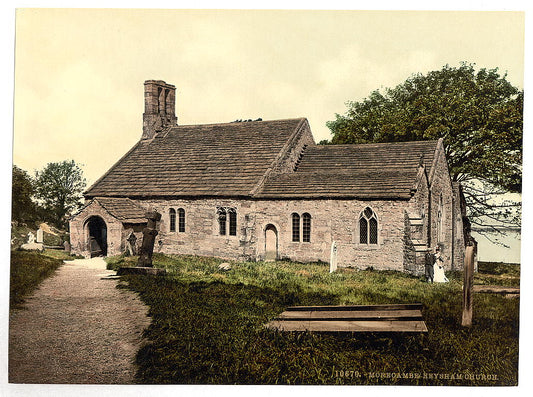 A picture of Heysham Church, Morecambe, England