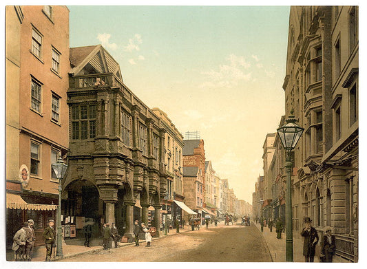 A picture of High Street, Exeter, England
