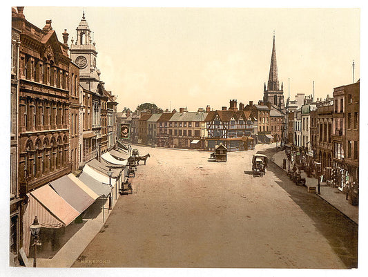 A picture of High Tower i.e., High Town, Hereford, England