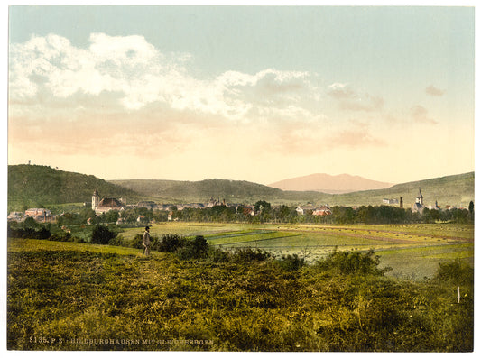 A picture of Hildburghausen with Gleichbergen, Thuringia, Germany