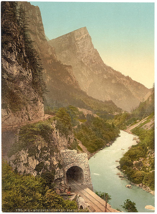 A picture of Hochstegtunnel and Planspitze, Austro-Hungary
