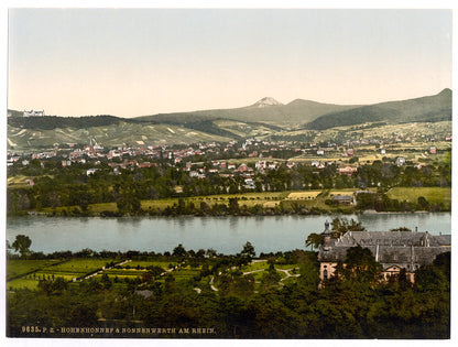 A picture of Hohenhonnef and Nonnenwerth, the Rhine, Germany