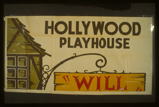 A picture of Hollywood Playhouse presents "Will Shakespeare" by Clemence Dane His life and loves.