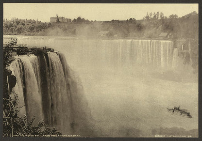 A picture of Horseshoe Fall from Goat Island, Niagara