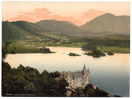 A picture of Hotel and Ben Lui, Loch Awe, Scotland