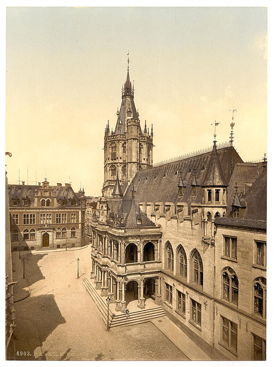 A picture of Hotel de Ville, Cologne, the Rhine, Germany