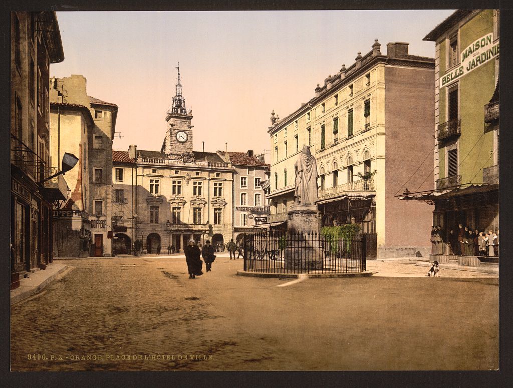 A picture of Hotel de ville place, Orange, Provence, France
