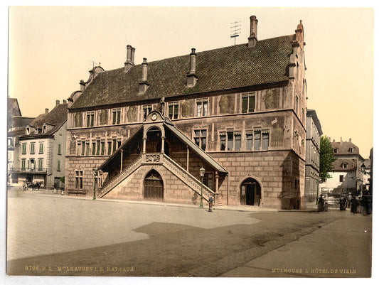 A picture of Hotel de Ville (town hall), Mulhausen, Alsace Lorraine, Germany