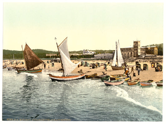 A picture of Hotel on the beach and Kaffeeberg, Misdroy, Pomerania, Germany (i.e., Międzyzdroje, Poland)