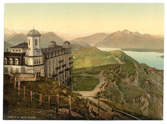 A picture of Hotel Rigi Kulm and the Alps, Rigi, Switzerland