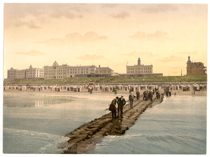 A picture of Hotels and beach, Borkum, Schleswig-Holstein, Germany
