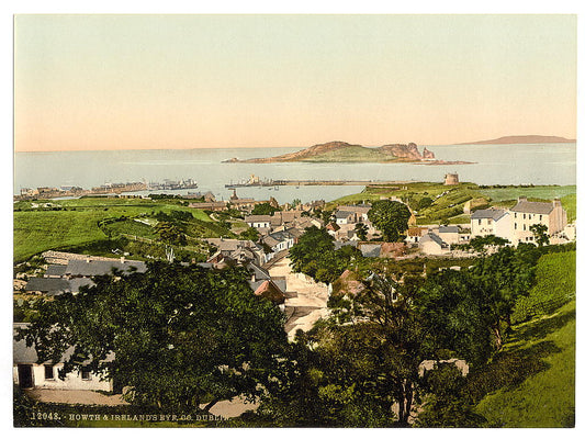 A picture of Howth and Ireland's Eye. County Dublin, Ireland