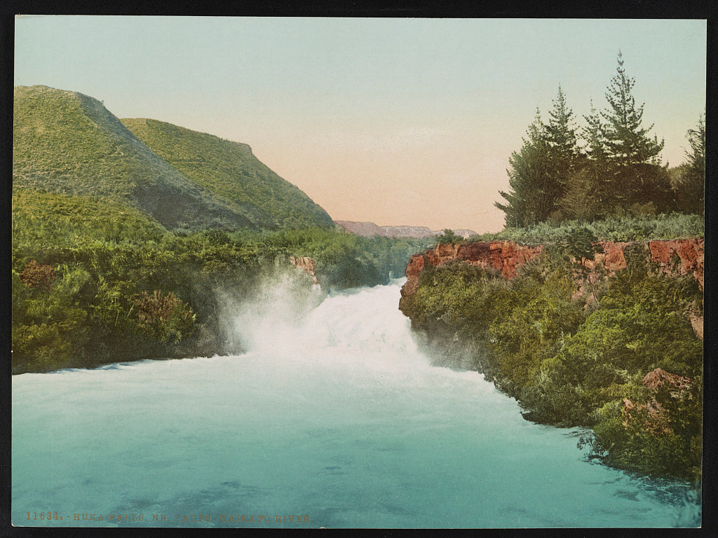 A picture of Huka Falls. NR Taupo Waikato River