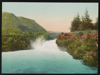 A picture of Huka Falls. NR Taupo Waikato River