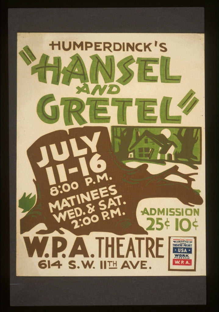 A picture of Humperdinck's "Hansel and Gretel"