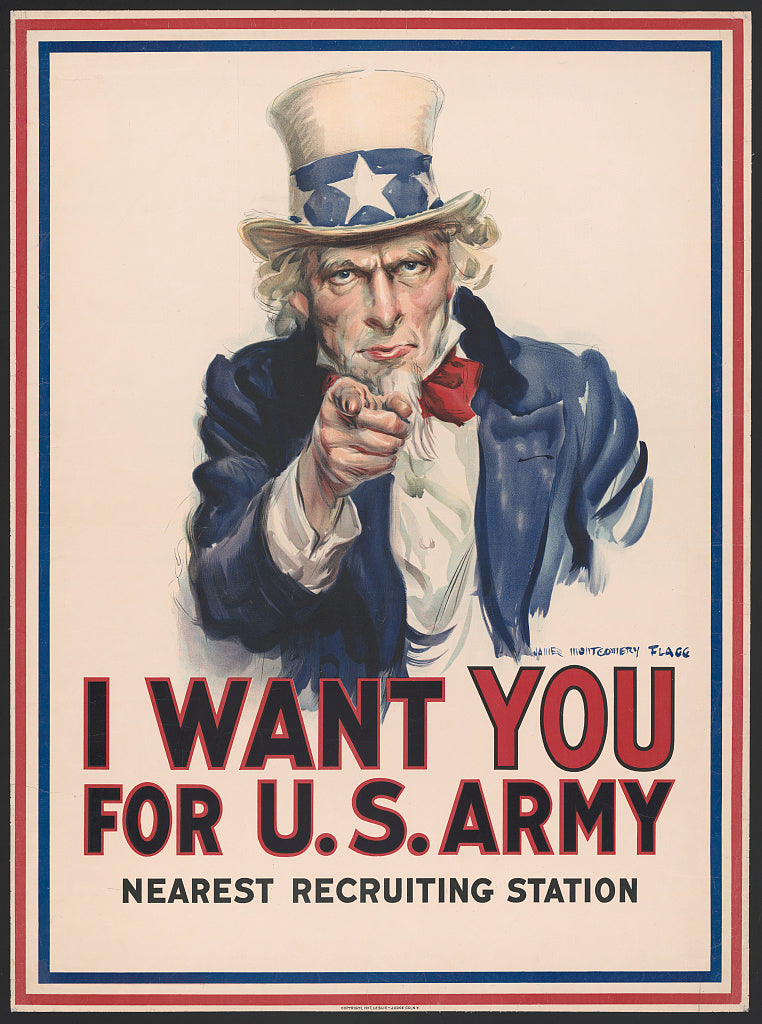 A picture of I want you for U.S. Army : nearest recruiting station