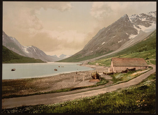 A picture of In Ulsfjorden (i.e., Ullsfjorden), Kjosen, Norway