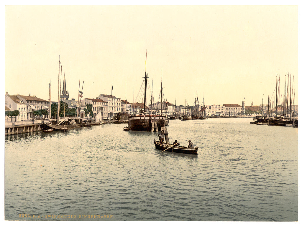 A picture of Inner harbor, Swinemunde, Pomerania, Germany (i.e., Świnoujście, Poland)