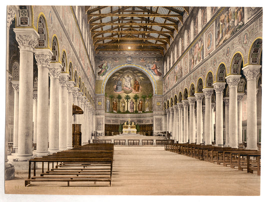 A picture of Interior, Basilica Church (i.e. Basilica of St. Boniface), Munich, Bavaria, Germany