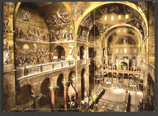 A picture of Interior of St. Mark's, Venice, Italy