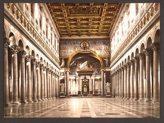 A picture of Interior of St. Paul's, Rome, Italy