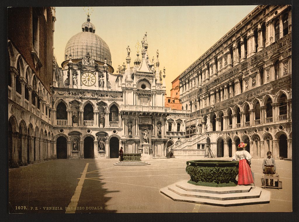 A picture of Interior of the Doges' Palace, with the Giant's Staircase, Venice, Italy