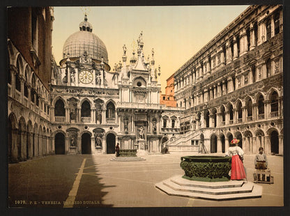 A picture of Interior of the Doges' Palace, with the Giant's Staircase, Venice, Italy