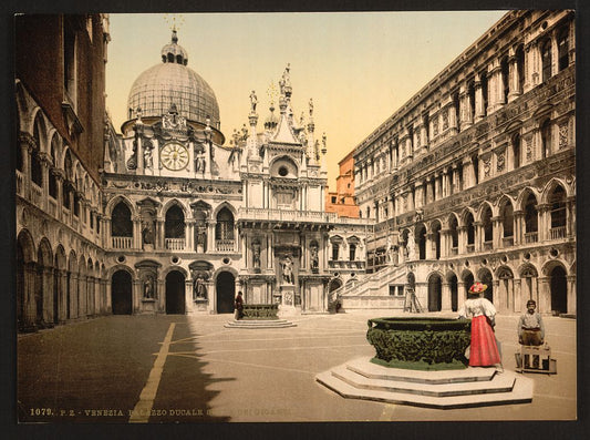 A picture of Interior of the Doges' Palace, with the Giant's Staircase, Venice, Italy