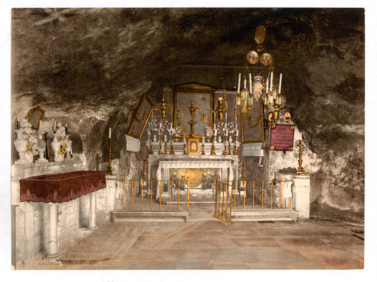 A picture of Interior of the Grotto of the Agony, Jerusalem, Holy Land