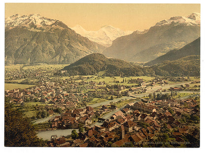 A picture of Interlaken and Unterseen, Bernese Oberland, Switzerland