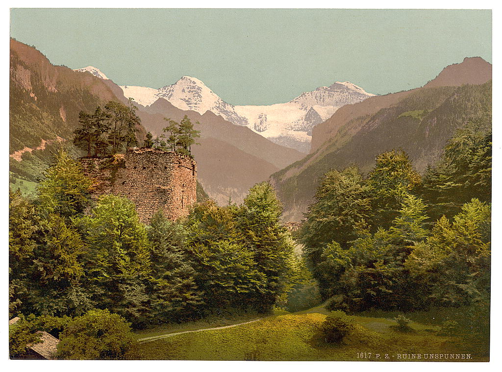 A picture of Interlaken, the Ruins of Unspunnen, Bernese Oberland, Switzerland