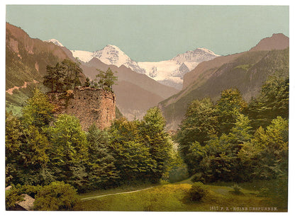 A picture of Interlaken, the Ruins of Unspunnen, Bernese Oberland, Switzerland