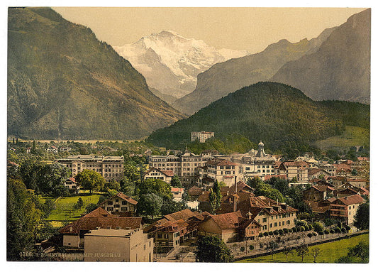 A picture of Interlaken, with Jungfrau, Bernese Oberland, Switzerland