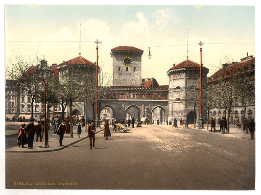 A picture of Isar Gate, Munich, Bavaria, Germany