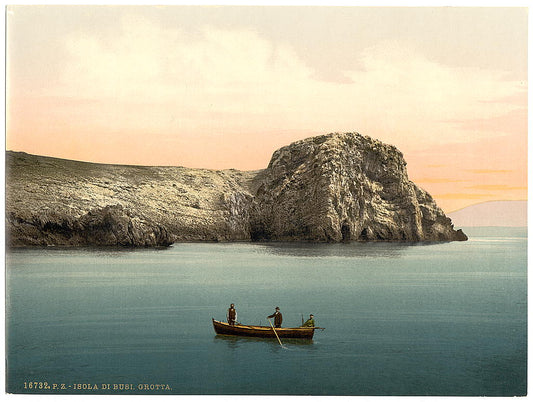 A picture of Island of Busi, caves, Dalmatia, Austro-Hungary