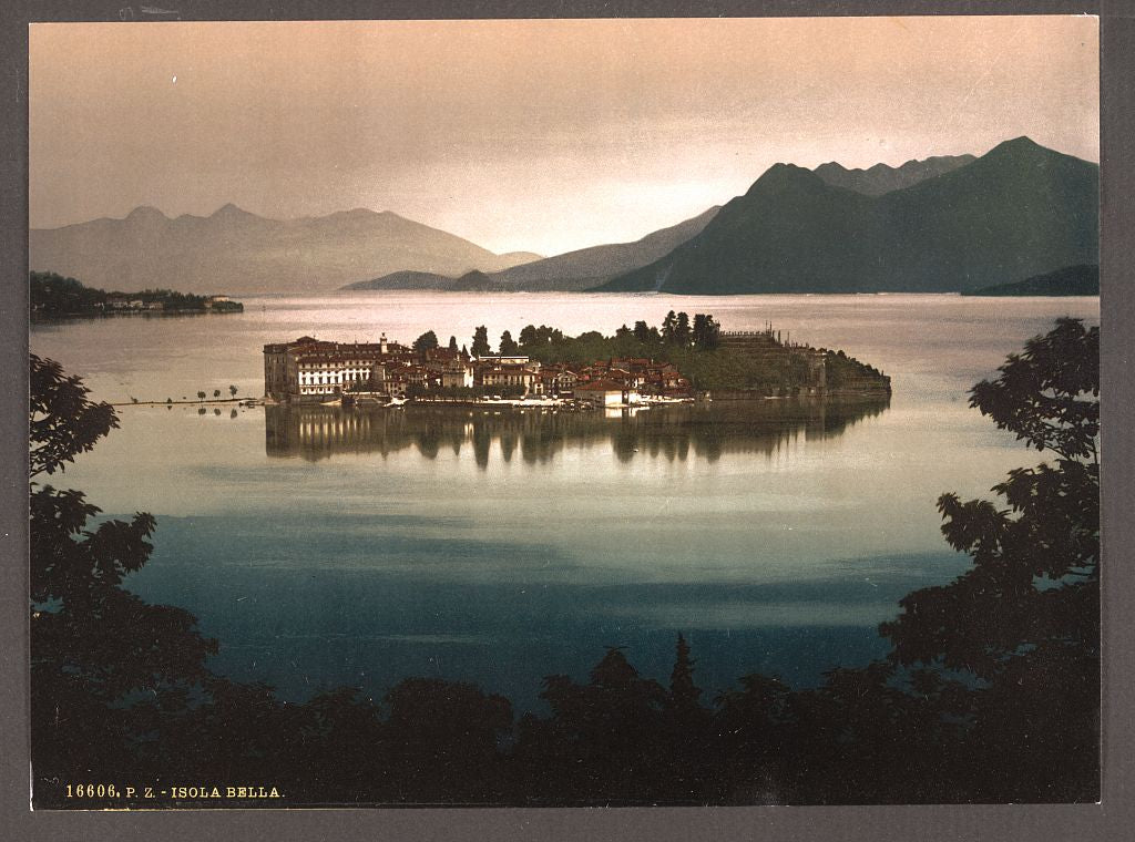 A picture of Isola Bella by moonlight, Lake Maggiore, Italy