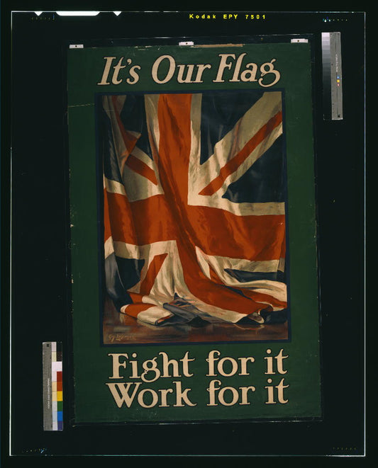 A picture of It's our flag. Fight for it. Work for it