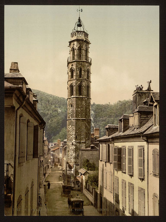A picture of Jacobin tower, Bagneres de Bigorra (i.e., Bagnères-de-Bigorre) Pyrenees, France