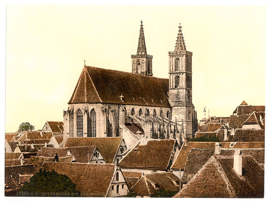 A picture of Jacob's Church (St. Jacob's Church), Rothenburg (i.e. ob der Tauber), Bavaria, Germany