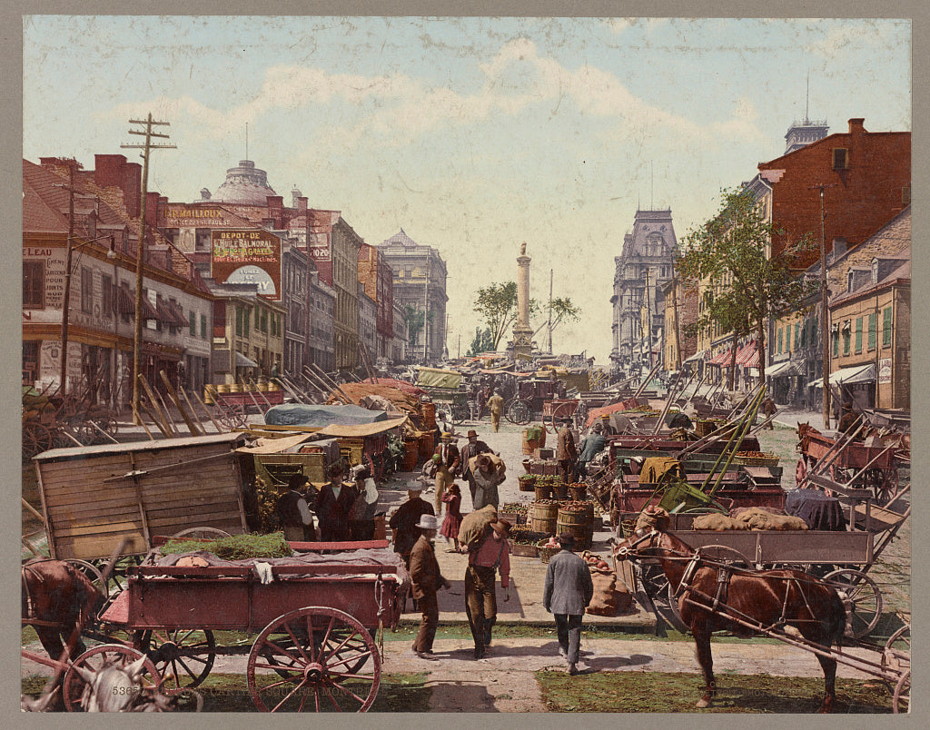 A picture of Jacques Cartier Square. Montreal