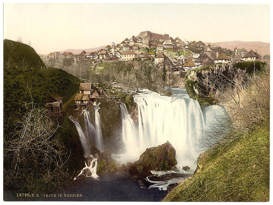 A picture of Jajce, Bosnia, Austro-Hungary