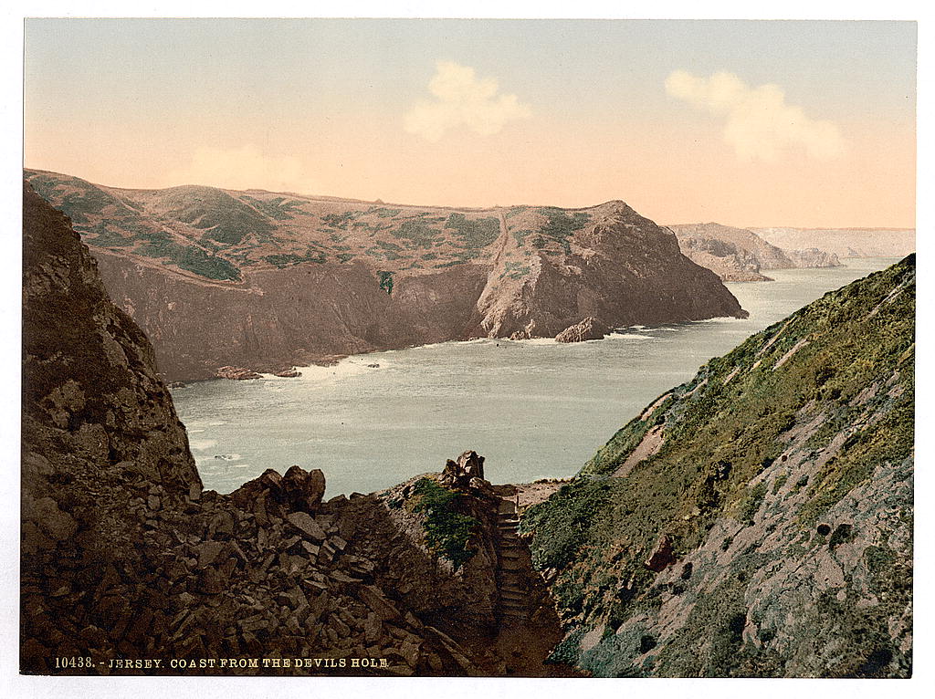 A picture of Jersey, coast from the Devil's Hole, Channel Islands