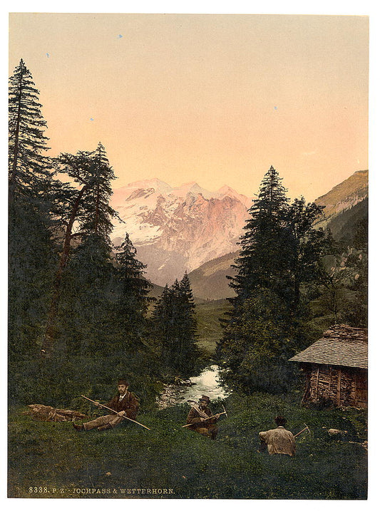 A picture of Jochpass and Wetterhorn, Unterwald, Switzerland