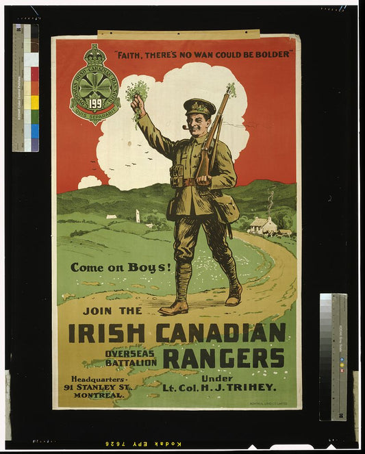 A picture of Join the Irish Canadian Rangers Overseas Battalion