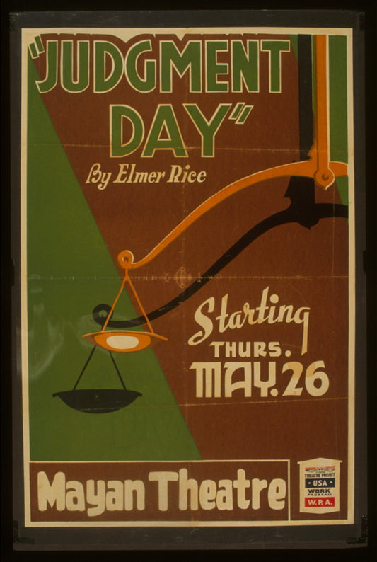 A picture of "Judgement day" by Elmer Rice