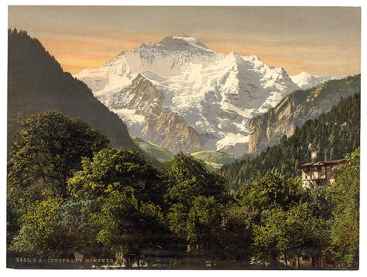 A picture of Jungfrau, from Hohenweg, Bernese Oberland, Switzerland