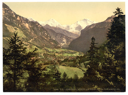 A picture of Jungfrau, Monch and Eiger Mountains, Bernese Oberland, Switzerland
