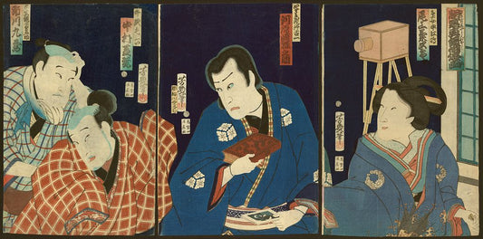 A picture of Kabuki scene of early photography